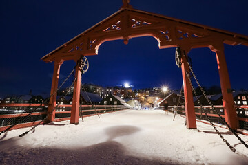The  Old Bridge ( den Gamle Bybru) in Trondheim, Norway