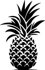 Pineapple | Minimalist and Simple Silhouette - Vector illustration