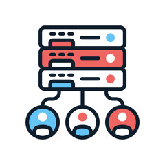 Data Driven HR icon in vector. Logotype