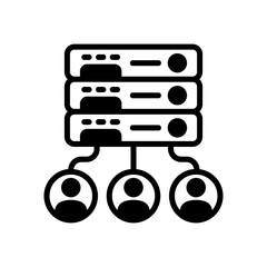 Data Driven HR icon in vector. Logotype