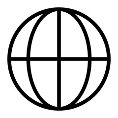 worldwide line icon