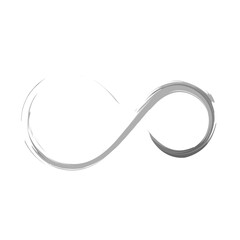 infinity artistic brush stroke vector illustration	