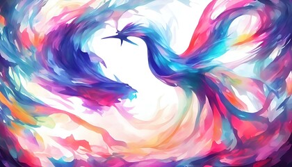 The phoenix colorful background