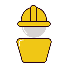 Construction worker icon PNG image with transparent background