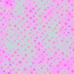Abstract seamless background with dots, pattern with a pastel color palette, generative ai