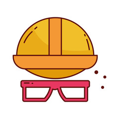 Construction helmet icon PNG image with transparent background