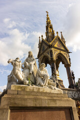 Fototapeta na wymiar Albert Memorial statue in London England