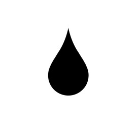 silhouette illustration of, oil, diesel fuel, water drop, liquid on white background 