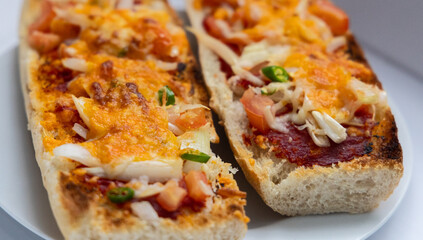 French bread Pizza, Vegetarian 