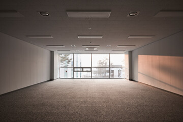 empty room with a window