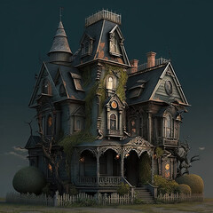 3D haunted home created with generative AI
