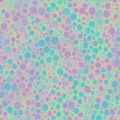 Abstract seamless background with dots, pattern with a pastel color palette, generative ai