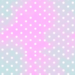 Abstract seamless background with dots, pattern with a pastel color palette, generative ai