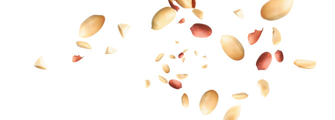 air peanut.ingredient nut isolated.macro peanut butter healthy food.half nut png.banner...