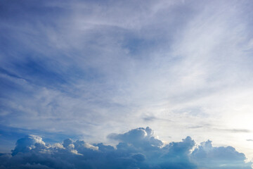 Blue sky background with clouds