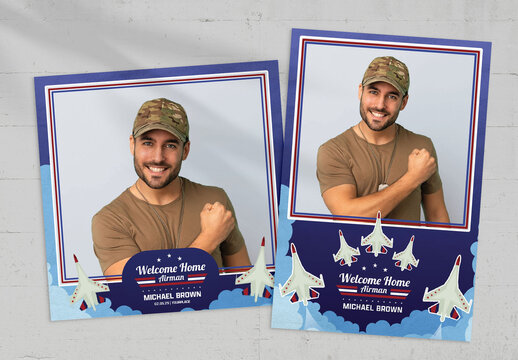 Air Force Photo Card Template