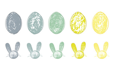 Hand drawn color brush stroke set for social media with place for text. Vector stock illustration for design template post about sale, creative image, banner, flyer, poster, social network. 