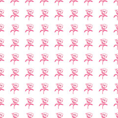 Seamless pattern with flowers and leaves. Abstract floral wallpaper.