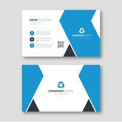Modern corporate business card design template
