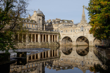 Pulteney Bridge and Weir, Bath England