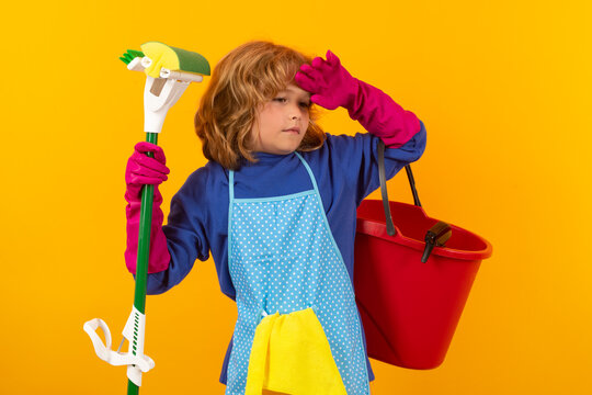 Kids Mopping