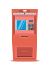 Money ATM Bank Machine Clipart Vector