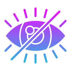 Hide Glyph Gradient Icon
