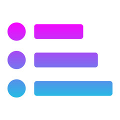 Fototapeta premium Menu Glyph Gradient Icon