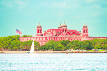 Naklejka premium A historic building on an Island