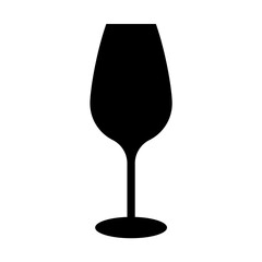 wine glasses icon, wine glassware vector logo illustration for graphic and web design