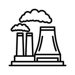 Chimney Pollution Icon Design