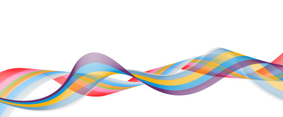 Fototapeta premium Abstract wave element for design. business background lines vector illustration