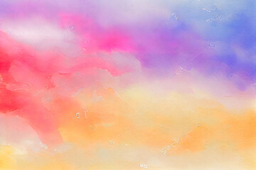 Red orange yellow blue purple and pink color. Soft pastels and bright colors. Generative Ai