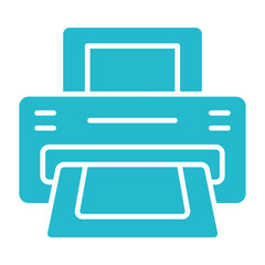 Printer Multicolor Glyph Icon