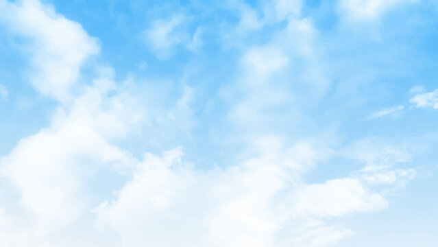 The vast blue sky and clouds sky. White clouds in blue sky.
