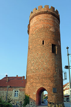 Stadtmauer mit T&uuml;rmen in Beeskow an der Spree