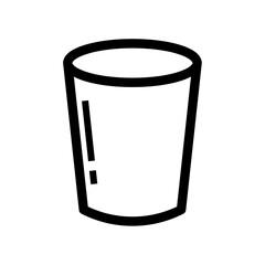 water glass icon, water glass vector logo illustration for graphic and web design