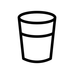 water glass icon, water glass vector logo illustration for graphic and web design