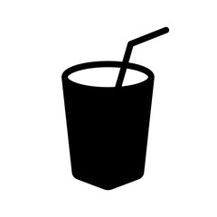 water glass icon, water glass vector logo illustration for graphic and web design
