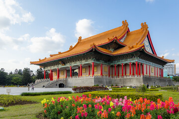 Fototapeta na wymiar Chiang Kai shek Memorial Hall in Taipei of Taiwan