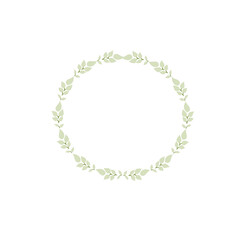 frame made of leaves