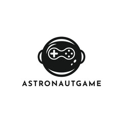 illustrasi vector astronaut gaming logo design