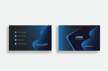 Gradient business card design