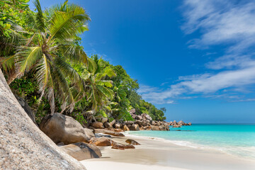 Beach Anse Georgette, Praslin, Seychelles