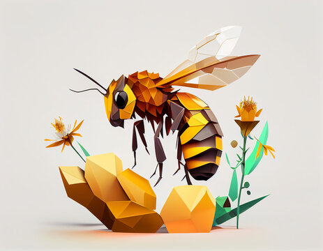 abeille &agrave; facette