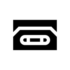 Obraz premium vhs glyph icon