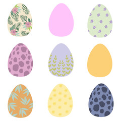 Easter Eggs. Colored Easter eggs.