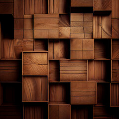 rectangular background with wood texture in 3d.geometry.