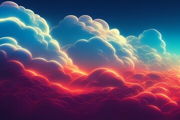 hell to heaven cloud background