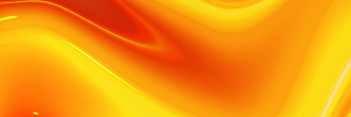 Yellow fluid holographic liquid colorful background, design for banner, poster, wallpaper and many more.